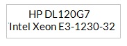CPU 3.20Ghz 
Memory 	32 GB DDR3
Storage Space 	4 x 1 TB SATA2
Bandwidth 100 TB